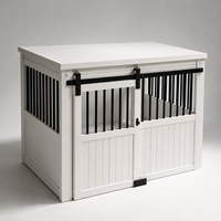 Boîte de transport pliable pour animaux de grande race, emballée en carton, portable, pour le camping et les voyages, directement de l'usine