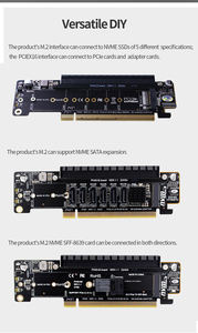 بطاقة توسعة PCIe 4.0 من TISHRIC لتقسيم القنوات 8+4+4 عالية السرعة فائقة الأداء VROC <span class=keywords><strong>M</strong></span>.2 NVMe - Product Image 6