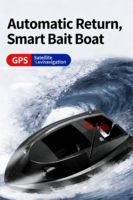 Navigasi Otomatis dengan 40 Titik Pemberian Umpan, Remote Control Memori, Perahu Umpan, Memancing di Laut, Lambung Kapal Besar