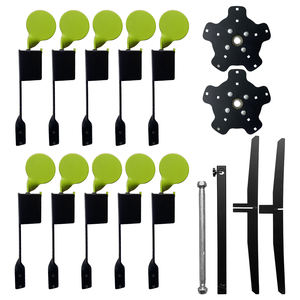 Cible de tir à rotation double face <span class=keywords><strong>Attrape</strong></span>-granulés Réinitialisation automatique Cible de tir en métal ar500 en acier - Product Image 3