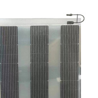 Panneau solaire monocristallin PERC semi-flexible transparent 240W 32V 1660*990mm ETFE, module d'alimentation extérieur
