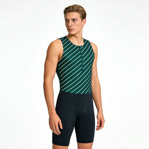 Combinaison de cyclisme et de triathlon pour homme, personnalisée, respirante, à séchage rapide, en polyester et élasthanne, avec impression par sublimation, vente chaude OEM - Product Image 1