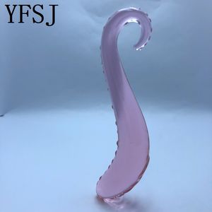 YFSJ Masseur anal et prostatique en verre borosilicate lisse rose écologique en forme de petit hippocampe pour point G, jouet sexuel 153x26mm pour hommes ou femmes - Product Image 3