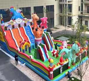CHIKUN CK 932 Château gonflable géant pour enfants et adultes, matériau PVC, installation facile, capacité de 20 personnes, extérieur - Product Image 3