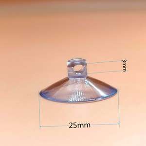 Durable 25-80mm PVC Transparent Perforated Cross-Hole Suction Cup <b>Furniture</b> Accessories Unique Transparent Perforated Design - Product Image 5