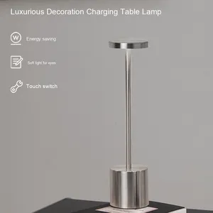 Lámpara de Mesa LED Moderna Recargable, Estilo Retro, para Comedor, Ambiente de Restaurante, Puesto al Aire Libre, Uso Doméstico - Product Image 3