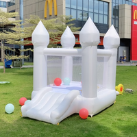 Mini château sautant plein d'entrain blanc Offre Spéciale aire de jeux gonflable commerciale pour enfants toboggan de maison de rebond pour les tout-petits