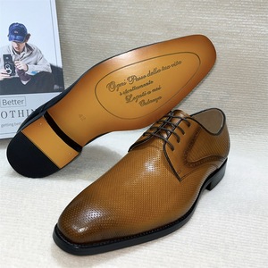 Nouveau design 38-47 chaussures Oxford de grande taille, sur mesure et en gros. Chaussures décontractées formelles en cuir véritable pour hommes. - Product Image 6