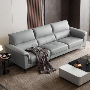 102728 Кожаный секционный диван Quanu, роскошный комплект мебели, диван из натуральной кожи, мебель для гостиной - Product Image 4