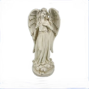 Set fatto a mano 2 Polyresin Baby Angel cherubini in resina decorazione per la casa regali di san valentino arte vaso di <span class=keywords><strong>animali</strong></span> artificiali - Product Image 4