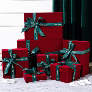 Caja de Regalo Navideña con Logotipo Personalizado, Caja de Regalo Reciclable y Biodegradable, CMYK, Lazo en Inglés, Caja de Embalaje para Regalos - Product Image 1