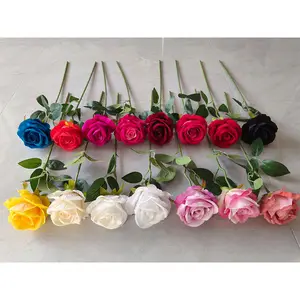 مجموعة من الزهور الاصطناعية بجذع فردي من YIWAN أمازون والخيوط الماسية والورود رخيصة الثمن لتزيين المنزل وحفلات الزفاف