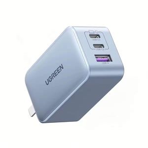 UGREEN 65W GaN Chargeur Bleu Nexode 3 Ports USB C Chargeur Rapide Bloc Compact Pliable Chargeur pour iPhone - Product Image 1