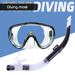 Máscara de Buceo con Dos Ventanas de Vidrio Templado y Silicona para Adultos, Deportes Acuáticos, Impermeable, Antivaho, Ajustable, Protección UV - Product Image 2