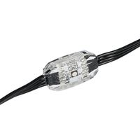 15pcs SMD 3535 RGB LED GS8206 IP67 DC12V Numérique 35mm Diamètre 360 Degrés Pixel Boule Guirlande Lumineuse Étanche