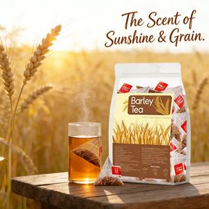 أكياس شاي الشعير الطبيعي العضوي الممتاز - دعم كامل للجهاز الهضمي، تنظيف الجسم وصحة الطحال، فوائد تبريد - 5 جرام × 30 كيس - Product Image 1