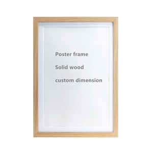 Custom high quality Thin oak wooden <strong>Frame</strong> <strong>with</strong> thin white <strong>mount</strong> A1 <strong>A2</strong> A3 A4 A5 Poster <strong>Frame</strong> Light oak Wood Poster <strong>Frames</strong> - Product Image 1