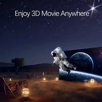 Projecteur Dangbei F6 DLP 4K, décodage 8K, 240 Hz, couleur pleine, source lumineuse 4LED, 1500 lumens CVIA, 3D TV, portable