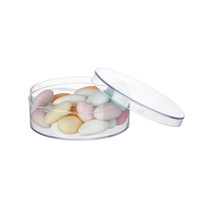 Boîte d'emballage transparente en acrylique de qualité alimentaire pour biscuits, bonbons, petits bijoux, maquillage, poudre de beauté, houppettes à poudre