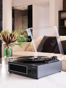 Transmisores <span class=keywords><strong>Bluetooth</strong></span> de alta calidad y grabación USB LP vinilo gramófono tocadiscos Tocadiscos - Product Image 5
