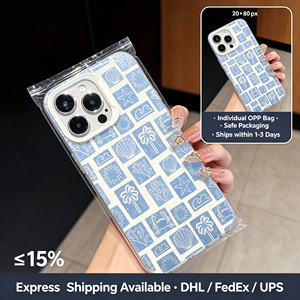 Coque transparente en TPU motif bleu clair thème plage estivale, style vacances pour iPhone 17 16 15 14 13 Pro Max - Product Image 5
