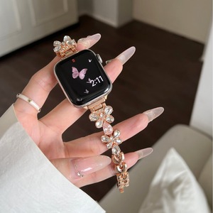 Correa de Repuesto para Reloj con Incrustaciones de Diamantes de Lujo para Mujer, Compatible con <span class=keywords><strong>IWatch</strong></span> 10, <span class=keywords><strong>IWatch</strong></span> 38/40/41mm, 42/44/45mm - Product Image 2