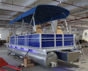 Nuovo Yacht di Lusso Tritoon Pontoon con Sedili, Casa Galleggiante per la Pesca in Vendita Vicino a <span class=keywords><strong>Te</strong></span> - Product Image 3