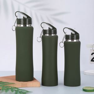Outdoor Group Activity Insulated <b>Bottle</b> 600ml 750ml Stainless Steel Vacuum Insulated <b>Sports</b> <b>Water</b> <b>Bottle</b> Straw Lid Custom Logo - Product Image 5