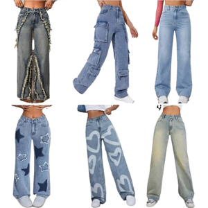 Liquidación <span class=keywords><strong>de</strong></span> Fábrica 2024, Jeans Ajustados Elásticos a la Moda <span class=keywords><strong>para</strong></span> Mujer, Pantalones <span class=keywords><strong>de</strong></span> Campana, Envío Mixto Gratuito - Product Image 1