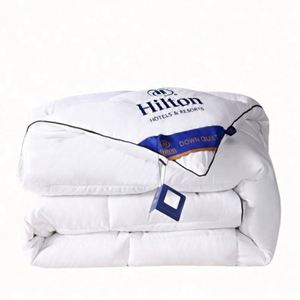 Hilton Manufacturer Supply Full Size All-Season Eco-Friendly <b>Handmade</b> Vintage Style Printed Polyester Microfiber Hotel Bed <b>Quilt</b> - Product Image 1