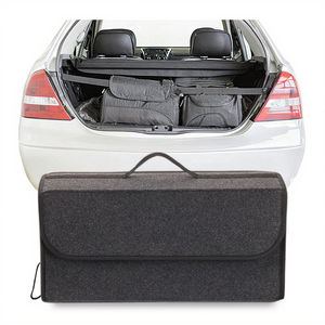 Opvouwbare, waterdichte, ecovriendelijke auto-kofferbakorganizer van vilt, grote capaciteit - Product Image 1
