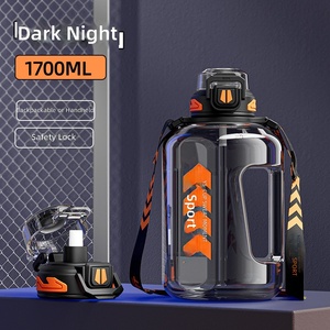 BORGE Customized 1700ml/2500ml <strong>Large</strong> Capacity BPA-Free Eco-Friendly Sport <strong>Water</strong> <strong>Bottle</strong> with Straw for Gym and Camping - Product Image 6