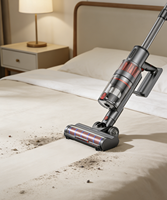 Aspirateur Balai Sans Fil Cyclone 2-en-1 Portable avec Batterie Amovible et Filtration HEPA pour Tapis, Hôtels et Usage Domestique