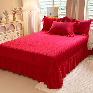 <span class=keywords><strong>Set</strong></span> Copripiumino in Velluto Invernale King <span class=keywords><strong>Size</strong></span> Rosso Borgogna con Design Tessuto per Letti Matrimoniali - Product Image 3