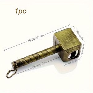Personalized Thor's Hammer Design Stainless Steel Eco-Friendly Beer & Bottle Opener with Magnet <b>Refrigerator</b> Sticker Gift - Product Image 5