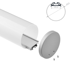 Diameter 30*60mm Circular Suspended Module Circle <strong>Ring</strong> Bending for Office Home Pendant Aluminum Channel Round Led <strong>Profile</strong> Light - Product Image 1