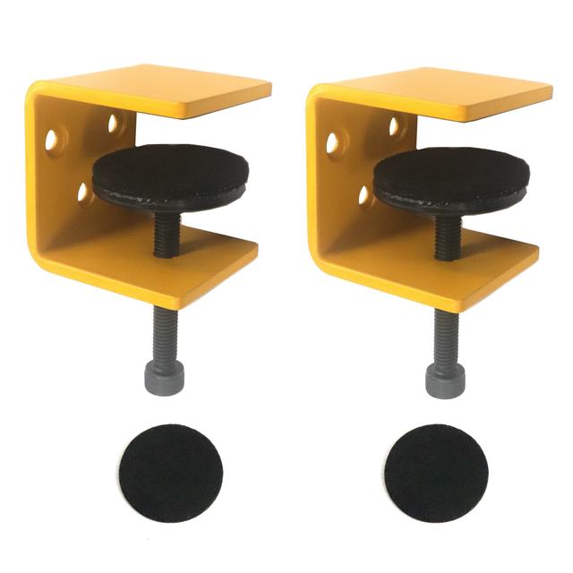 Metal U Bracket Floating Wall Mounting Shelf Size Adjustable Table Desk Clamp Support Iron Single-side Bracket Black or Custom