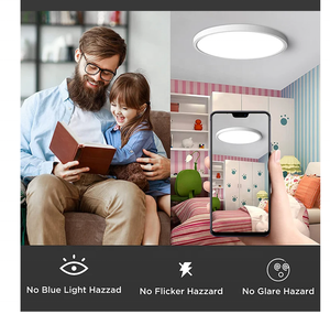 Độ Sáng Trần Vuông Đèn Chất Lượng Tốt 100W Thay Đổi Độ Sáng Cảm Biến Vòng Nhà Thông Minh <span class=keywords><strong>LED</strong></span> Đêm Trần Đèn Bảng Điều Chỉnh Ánh Sáng - Product Image 6