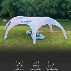 เต็นท์ลมแบบกำหนดเอง ดีไซน์โมดูลาร์ โครงสร้างลม โดมลมเป่าลม เต็นท์ทรงศาลาเป่าลมสำหรับงานอีเว้นท์ - Product Image 3