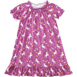 <span class=keywords><strong>Vestido</strong></span> Personalizado para Niñas Pequeñas, Manga Corta, Cuello <span class=keywords><strong>con</strong></span> Volantes, Cintura Elástica, Viscosa de Bambú, Ropa Casual de Verano, 2-6 Años - Product Image 1