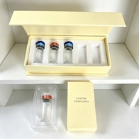 Boîtes élégantes personnalisées en mousse pour peptides, supports de rangement de luxe pour flacons d'échantillons de peptides de 3 ml et 5 ml