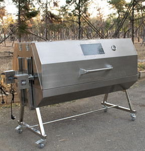 Bán buôn tùy chỉnh Heavy-Duty than thép không gỉ Rotisserie nướng đôi vị trí BBQ cắm trại Pig Lamb nhổ rang xay - Product Image 1