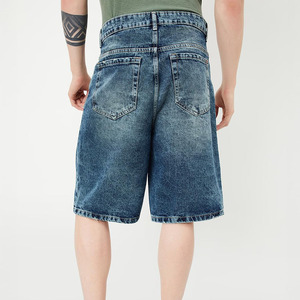 Shorts en jean baggy pour homme, coupe ample, décontractés, été, plusieurs poches, streetwear tendance, vêtements d'été pour homme - Product Image 2