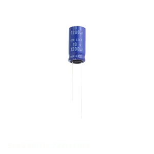 Condensador de Aluminio de 2.2 mF, 20%, 10V, Canal del Fabricante ELXZ100ELL222MJ30S, Tipo Through Hole - Product Image 1