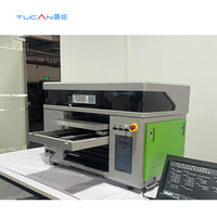 Imprimante à plat TUCAN 4060 à encre UV entièrement automatique, fonction 3-en-1 pour l'impression sur métal, bois, film DTF, autocollants, tête d'impression Epson