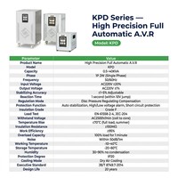 KPD-10 10KVA Single Phase AC Automatic Voltage Regulator Stabilizer Heavy Duty 220V 230V Digital Display for Industrial
