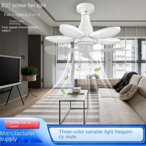 E27 B26ฐาน B22พัดลม LED แบบพับได้50W พร้อมรีโมทควบคุมสำหรับหลอดไฟในอาคารซูเปอร์มาร์เก็ตร้านอาหาร - Product Image 2