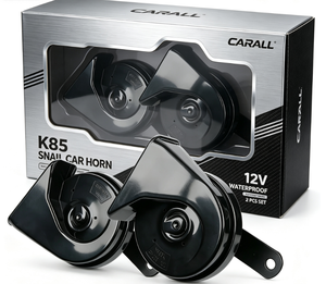 Klaxon de voiture Carall Cooper ou enroulé en aluminium K85, super puissant, 12V, type escargot, neuf, <span class=keywords><strong>noir</strong></span>, vente en gros, klaxon électrique homologué Emark, <span class=keywords><strong>noir</strong></span> - Product Image 4