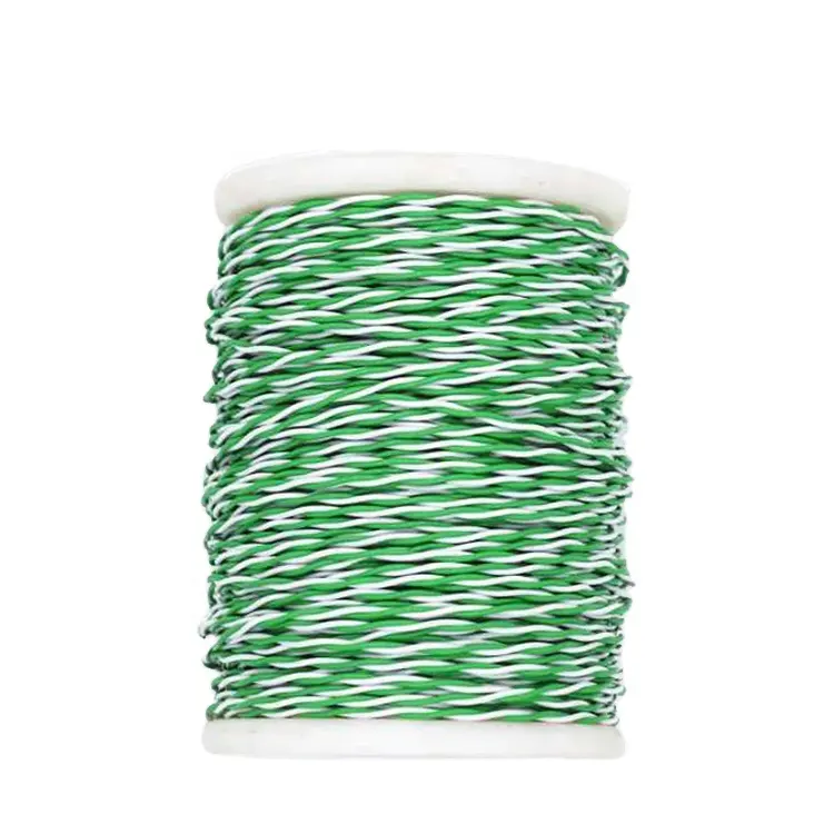 K type twisted pair temperature measuring 2*0.2mm green and white interference extension thermocouple wire