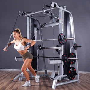 Máquina Smith de Entrenamiento de Fuerza de Grado Comercial, Equipo de Gimnasio, Power Rack para Uso Doméstico y en Gimnasios con Soporte para Pesas de Acero Inoxidable - Product Image 2